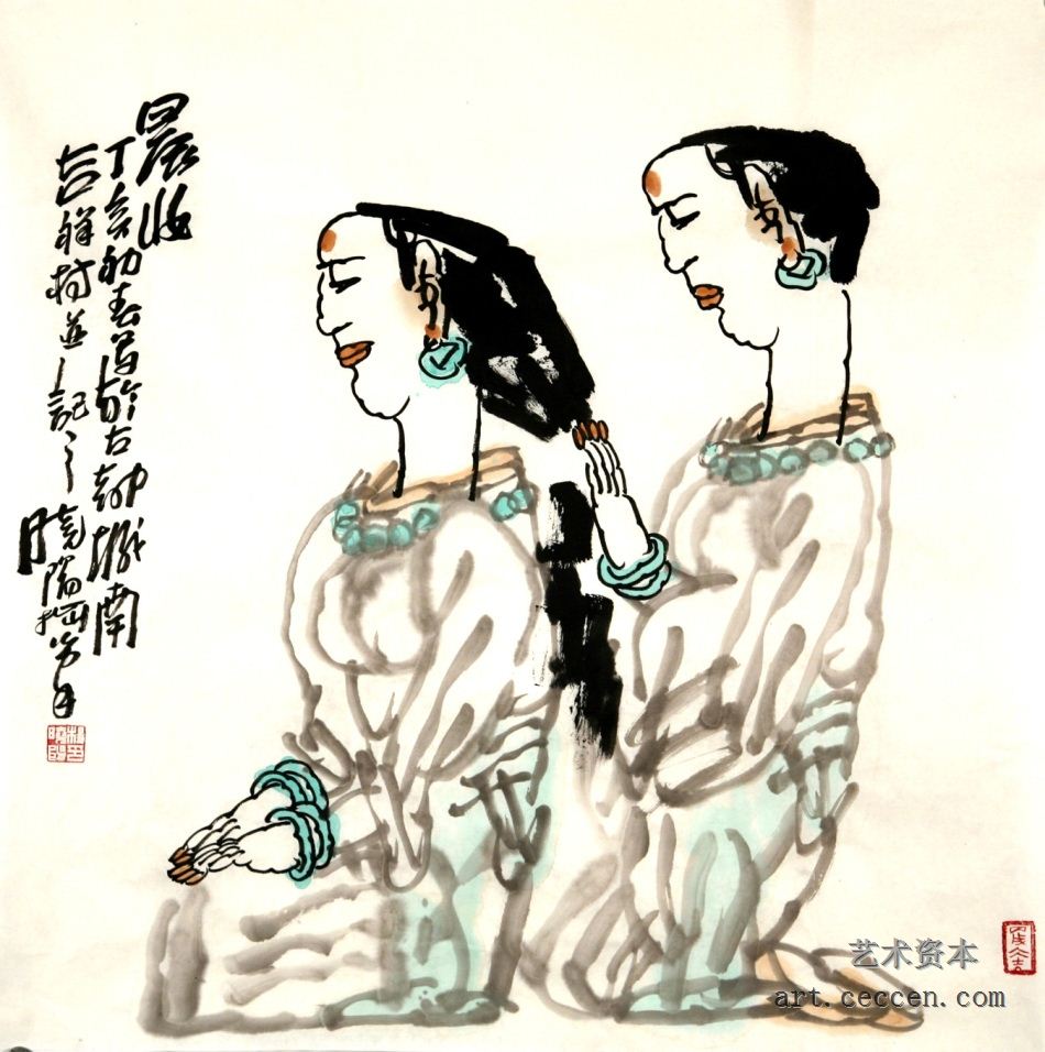 晨妆 68×68cm